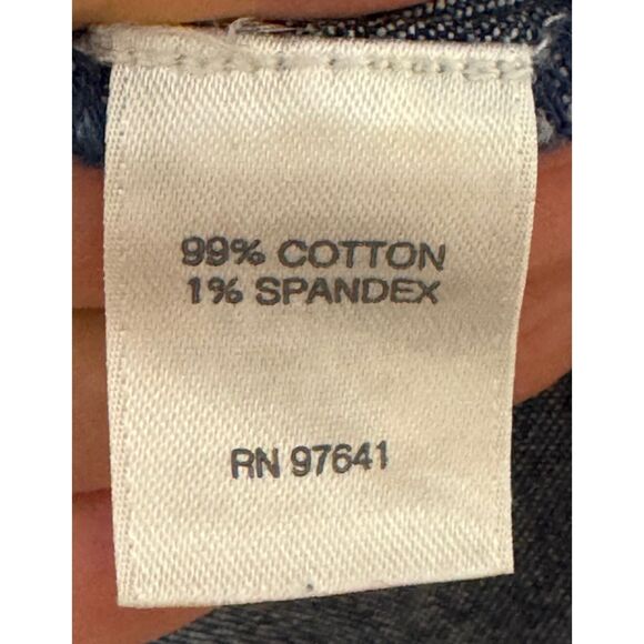 J. JILL Denim Shift Dress With Pockets, Long Sleeve, Sz M - Picture 8 of 9